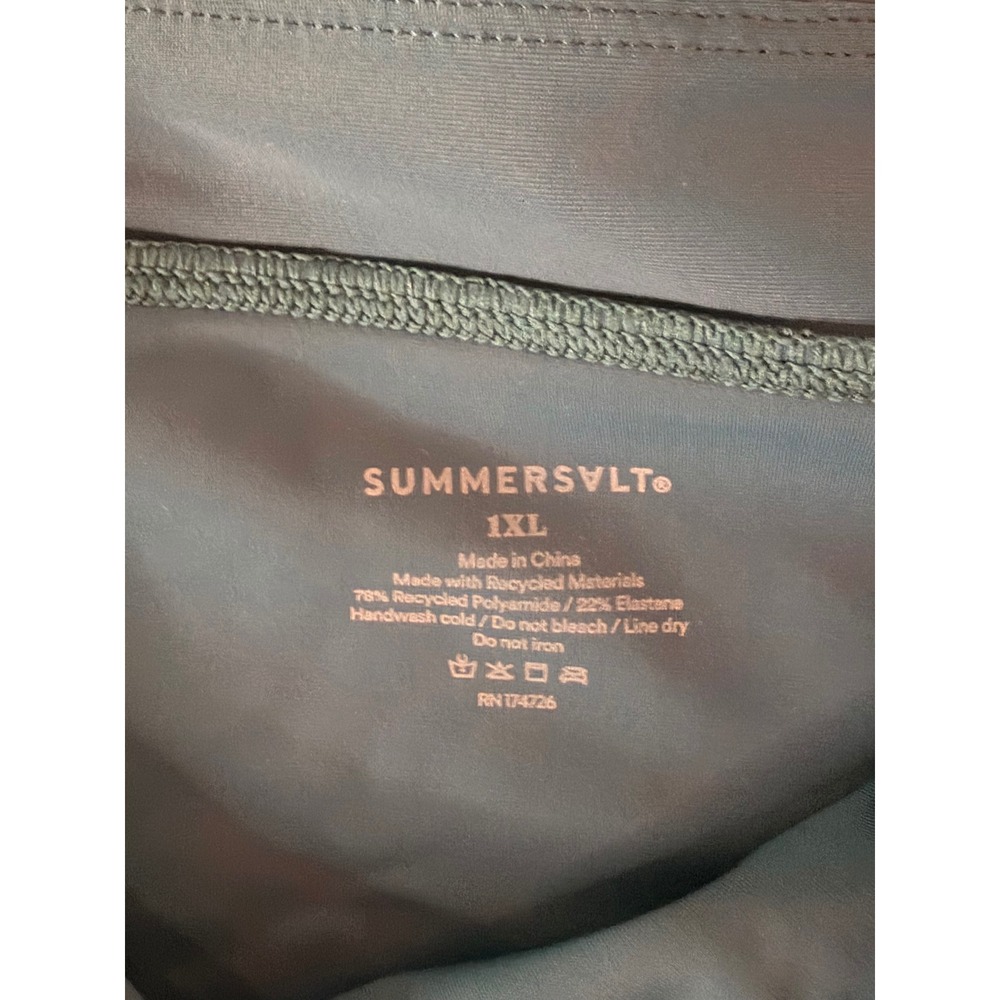 Summersalt Pool Skirt Women 1XL Seaweed Teal Swim Bottom Plus Size - Picture 4 of 4